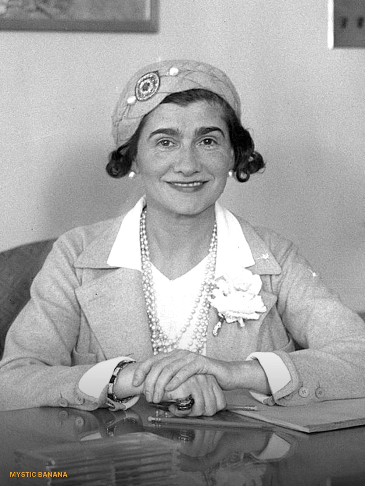 Coco Chanel birth chart portrait